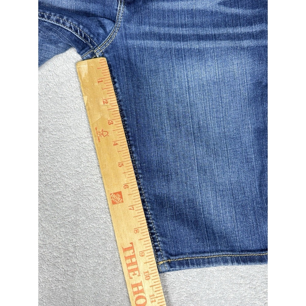 Gap Kids 1969 Blue Jean Burmuda Shorts Girls 12 Adjustable Waist Denim (B7) - Picture 4 of 8